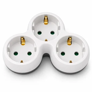 Adaptor priză  3xschuko tip stea, TEKSA