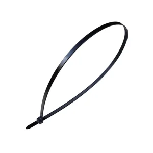 Coliere plastic 300x3,6 mm, negru, rezistență UV, max 18kg, din poliamidă PA66, 100buc/pungă, TEKSA