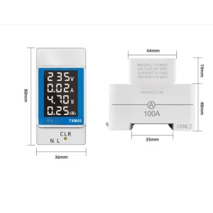 Contor electric pentru măsurarea a 4 parametri, TEKSA