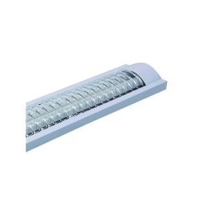 Corp iluminat oval cu grilaj pentru tub LED, 2x9W, 2x600mm, 80-270V, IP20, Eurolamp