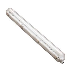Corp iluminat pentru tub LED tip FIPAD + clipsuri inox, alimentare pe același capăt, 9W, 1x60cm, IP65, Eurolamp