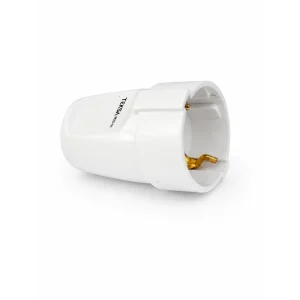 Cuplă albă 16A 220-240V, TEKSA