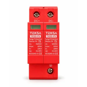Descarcator in curent continuu DC, 40kA, 2P, 500V, TEKSA