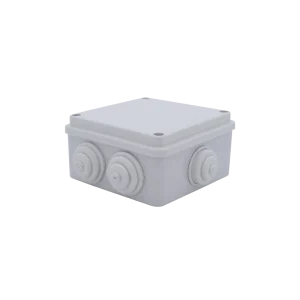 Doză de derivație aplicată 100x100x50mm cu presetupe, IP54, fără halogeni, IK10
