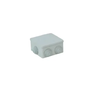 Doză de derivație aplicată 80x80x40mm cu presetupe, IP44, fără halogeni, IK10