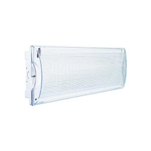 Lampă LED emergență EXIT 40Led+3 folii, 4W, 7500K lumină rece, 300lm, autonomie 1.5 ore, 220-240V, 355x135x55mm, IP65, Eurolamp