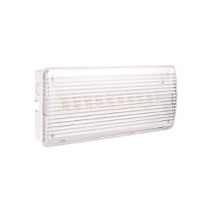 Lampă LED emergență EXIT 10Led+3 folii, 2W, 7500K lumină rece, 300lm, autonomie 3 ore, 220-240V, 260x108x42mm, IP43, Eurolamp
