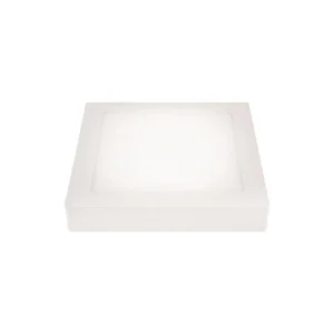 Panou LED PLUS subțire pătrat aplicat, 12W, 6500K lumină rece, 1080lm, 170x170mm, 85-265V, IP44, Eurolamp