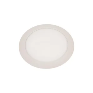 Panou LED VALUE subțire rotund încastrat, 20W, 6500K lumină rece, 1800lm, Ø225, 85-265V, IP20, Eurolamp
