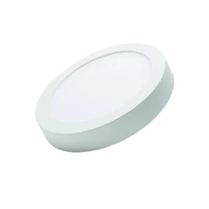 Panou LED PLUS subțire rotund aplicat, 24W, 4000K lumină neutră, 2160lm, Ø225, 85-265V, IP44, Eurolamp