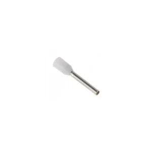 Pini terminali izolați (tuburi de capăt) cu tijă lungă, cupru stanat, 10 mm², tub 18 mm, alb, 50 buc/set, TEKSA