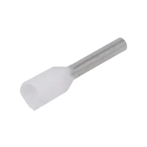 Pini terminali izolați (tuburi de capăt), cupru stanat, 10 mm², tub 12 mm, alb, 50 buc/set, TEKSA