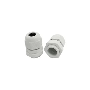 Presetupă din poliamidă PA66, PG9, IP68, pentru cablu Ø4-8 mm, alb, TEKSA