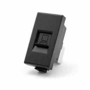 Priză de date RJ45 UTP/FTP cat6, 1 modul, negru, Millele
