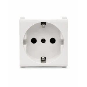 Priză germană schuko 2P+E, 16A, alb, Liveno