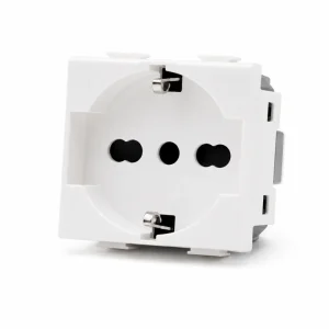 Priză germană schuko, 2P+E, 16A, alb, Millele