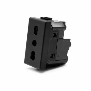 Priză italiană 2P+E, 1 modul, negru, Millele