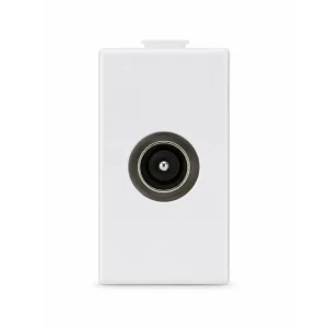 Priză TV coaxială 1 modul, alb, Millele