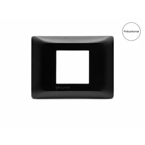 Ramă ornament plastic 2/3 module, negru, Millele