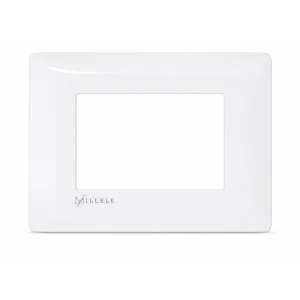 Ramă ornament plastic 3 module, alb, Millele