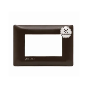 Ramă ornament plastic 3 module, maro închis, Millele
