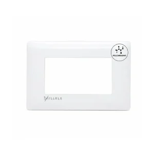 Ramă ornament plastic 4 module, alb, Millele