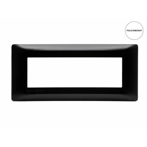 Ramă ornament plastic 6 module, neagră, Millele