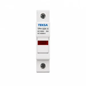 Separator cu LED pentru siguranțe fuzibile in curent continuu DC, 10x38, 1P, 32A, 1000V, TEKSA