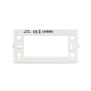 Suport de fixare plastic, 4 module, Liveno