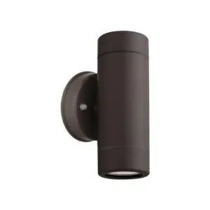 Aplica de perete rotundă, max. 2x5W, GU10, Φ60mm, 88x60x158mm, 220-240V, IP65, neagră, ARTE ILLUMINA, Eurolamp