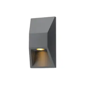 Aplica perete din aluminiu, jos, 1.70W, 3000K - lumină caldă, 164x82x54 mm, 75lm/W, 220-240V, IP54, ARTE ILLUMINA, Eurolamp