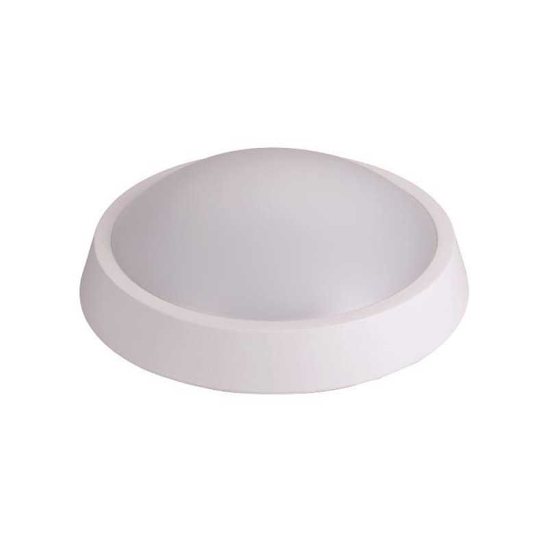 Aplica perete rotundă LED Plus albă, 24W, 4000K lumină neutră, 1800lm, 220-240V, IP65, Eurolamp