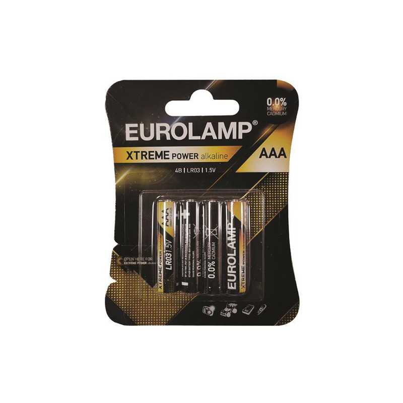 Baterii AAA Extreme Power LR03, 1.5V, Eurolamp (4buc/set)