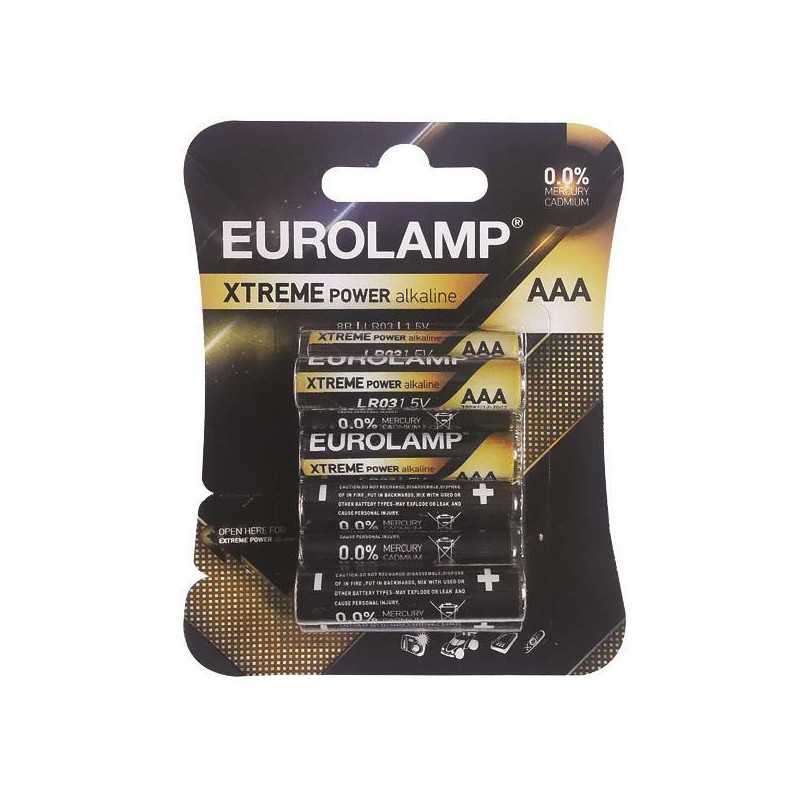 Baterii AAA Extreme Power LR03, 1.5V, Eurolamp (8buc/set)