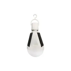 Bec LED cu panou solar, A70, 7W, E27, IP65, 6500K lumină rece, 630lm, 85-265V, Eurolamp