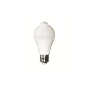 Bec LED PLUS cu senzor de miscare, A60, 12W, E27, 4000K lumină neutră, 1055lm, 220-240V, Eurolamp