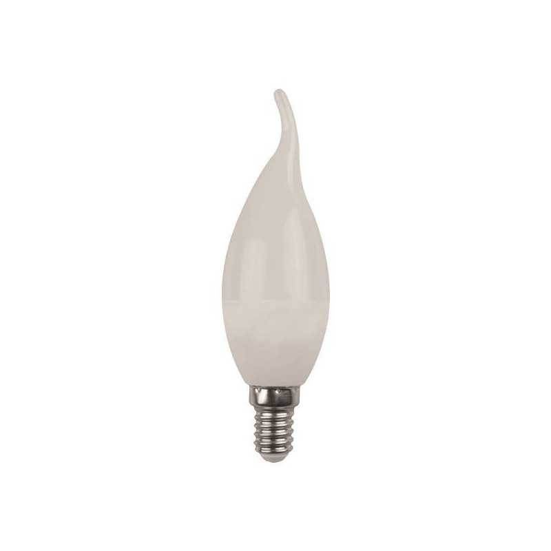 Bec LED PLUS lumanare flacara, 7W, E14, C37, 2700K lumină caldă, 630lm, 220-240V, Eurolamp