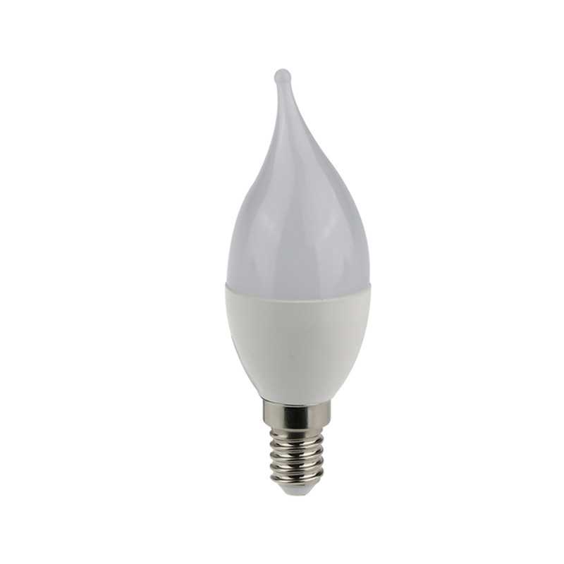 Bec LED PLUS lumanare flacara, C37, 7W, E14, 4000K lumină neutră, 630lm, 220-240V, Eurolamp