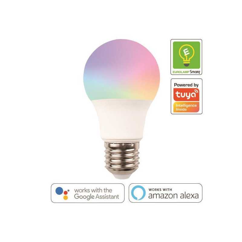 Bec LED RGB Smart WI-FI, A60, 9W, E27, 220-240V, Eurolamp