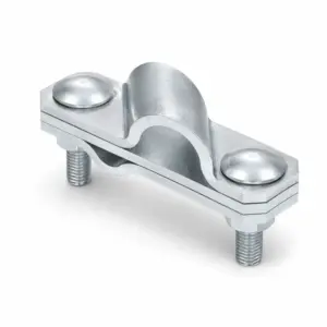 Brida de legatura galvanizata St/tZn pentru electrod vertical Φ20mm - conductor de coborare 8-10mm, ELKO BIS