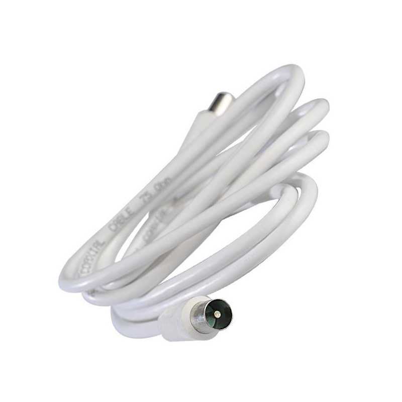 Cablu coaxial, cu mufă tată-mama, 1.5m, Eurolamp