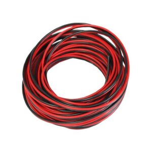 Cablu pentru boxe negru-roșu 2x1mm, EUROLAMP