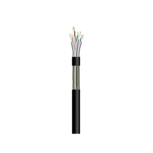Cablu Wairel FTP CAT-6e 4x2x23 AWG, cupru-cupru, negru, la tambur, EUROLAMP