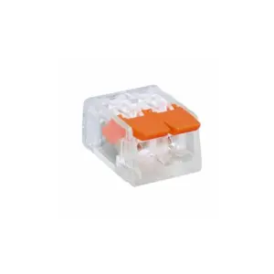 Clemă tip Wago SUBȚIRE pentru conductor flexibil, 2 poli, 0.2-4mmp, max 32A, Eurolamp (25 buc/set)