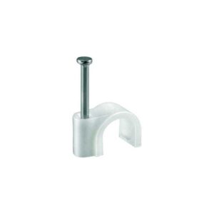 Clips plastic rotund 5/20mm, 100buc/set, Eurolamp
