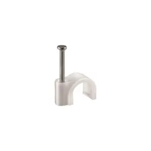 Clips plastic rotund, 9/25mm, 100buc/set, Eurolamp