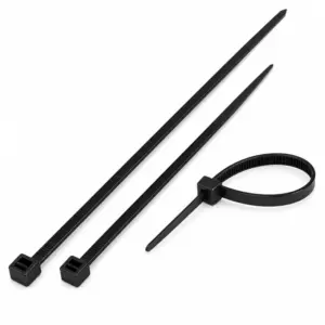 Colier PVC negru 120x2.5,  Eurolamp