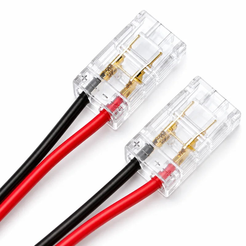 Conectorul cu cablu pentru bandă LED COB monocromă, 8 mm, seria 145-7202x, Eurolamp