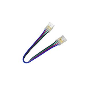 Conector cu cablu pentru bandă LED COB RGB 145-72029 și 145-72500, 10mm lățime, Eurolamp