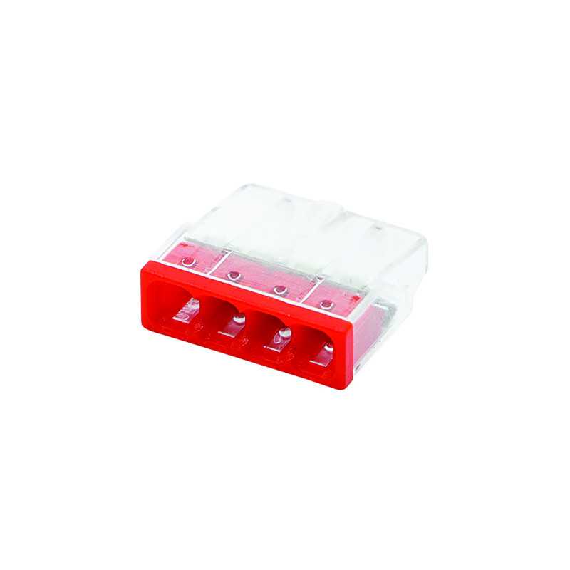 Conector clipsare conductor rigid, 24A, 400V, 4x0,50-2,5 mmp, Eurolamp